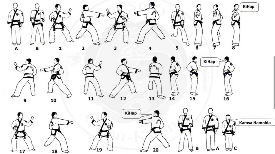 Kicho Set | Blackzilians Taekwondo Form Basic 3 | Kicho 3